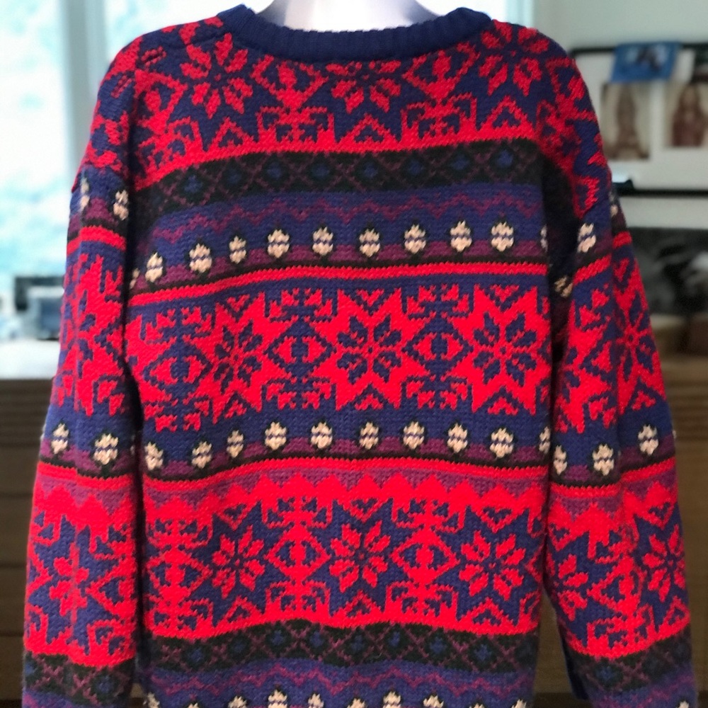 Latest fashion !! Chaps Ralph Lauren 100% wool ski sweater, unisex, size…